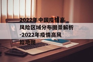 2022年中国疫情高风险区域分布图景解析-2022年疫情高风险地图